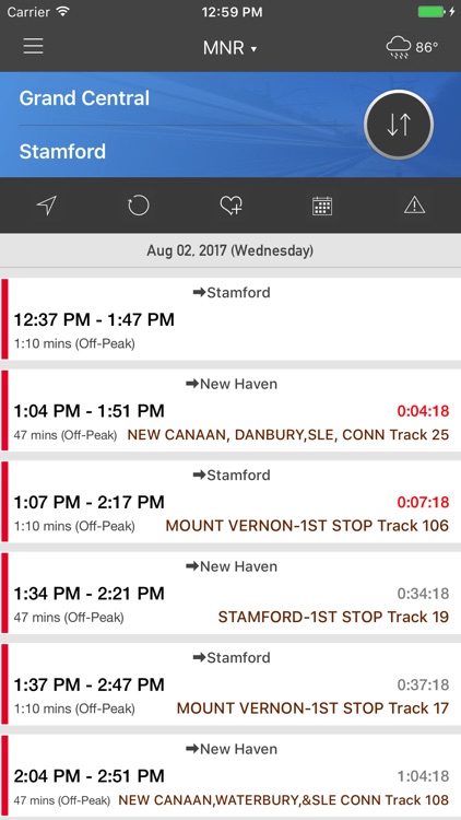 onTime : MNR - MetroNorth Rail