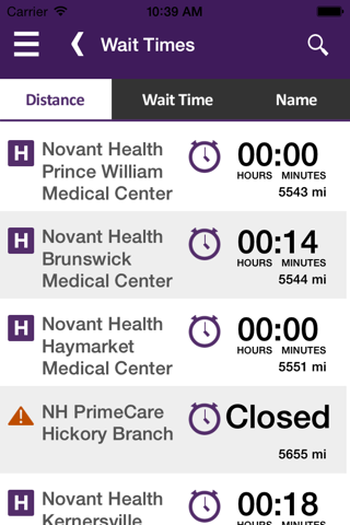 Novant Health screenshot 2