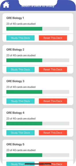 Game screenshot GRE Biology Flashcards apk