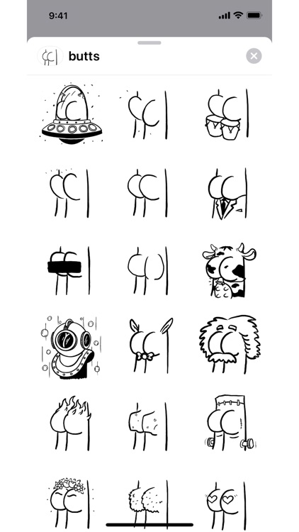 buttsss stickers
