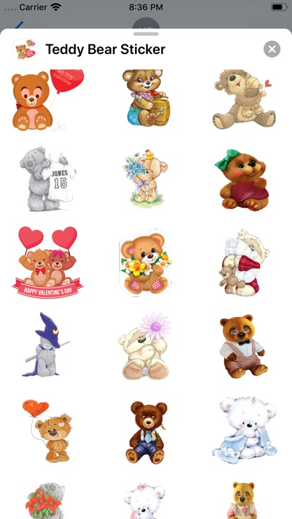 Teddy Bear Sticker screenshot-5