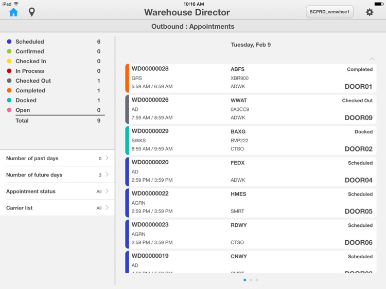 Infor SCE Warehouse Director