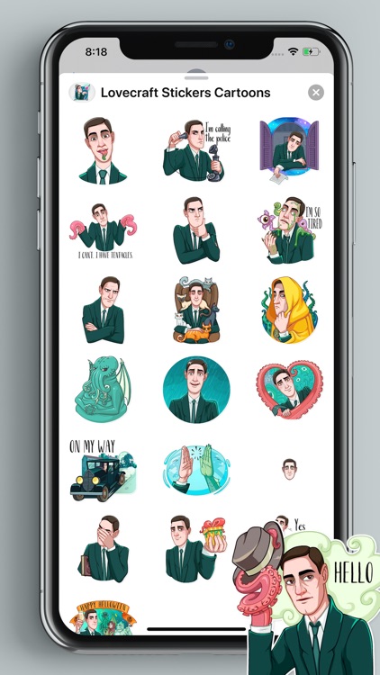 Lovecraft Stickers Cartoons screenshot-3