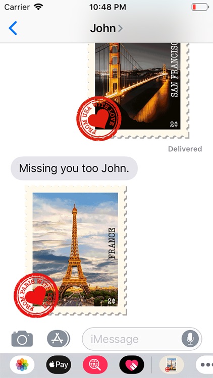 Travel Love Stamps Stickers