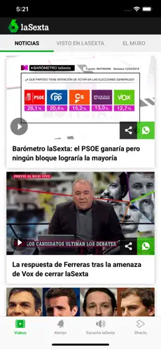 Captura de Pantalla 1 laSexta | Noticias en directo iphone