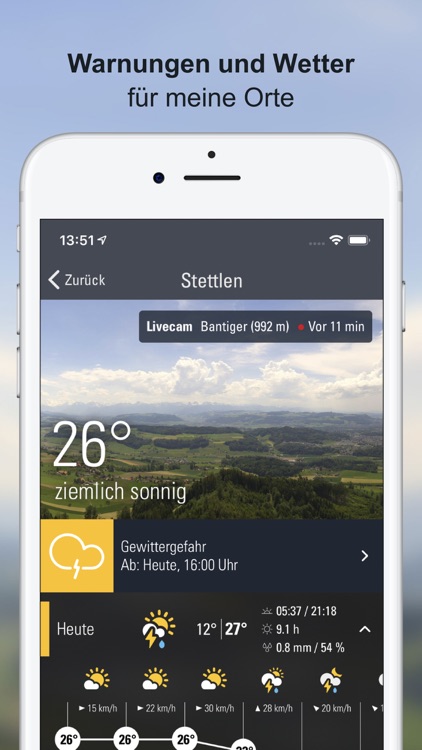 Wetter-Alarm: Schweiz screenshot-0