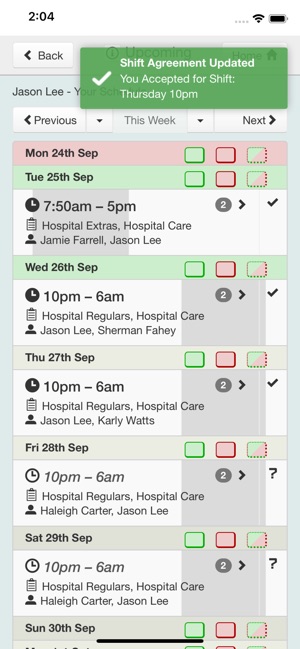 Rotaville Work Rota App(圖2)-速報App