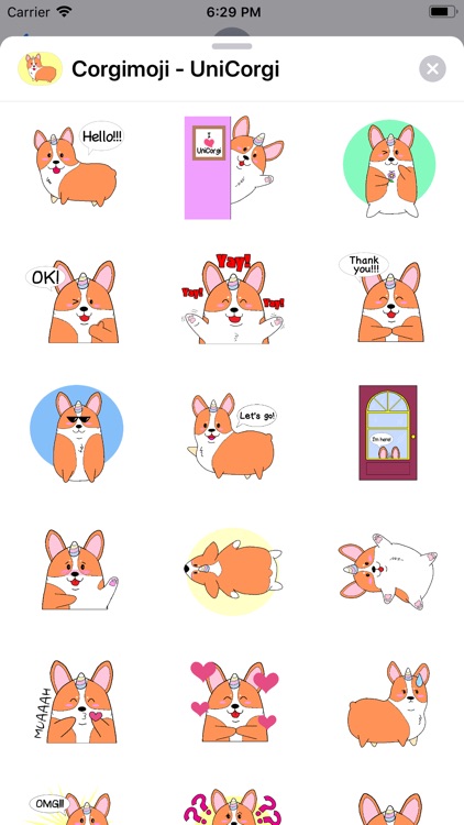 Corgimoji UniCorgi Corgi Emoji