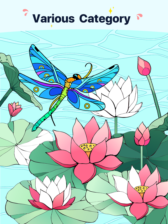iPad Image of Star Coloring Pages by Number