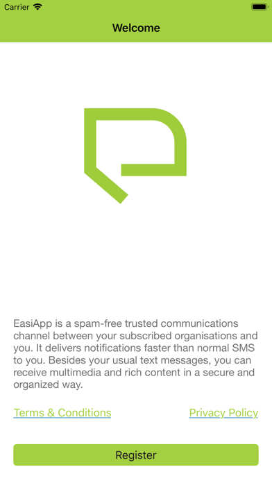 How to cancel & delete EasiApp - Messaging Reinvented from iphone & ipad 1