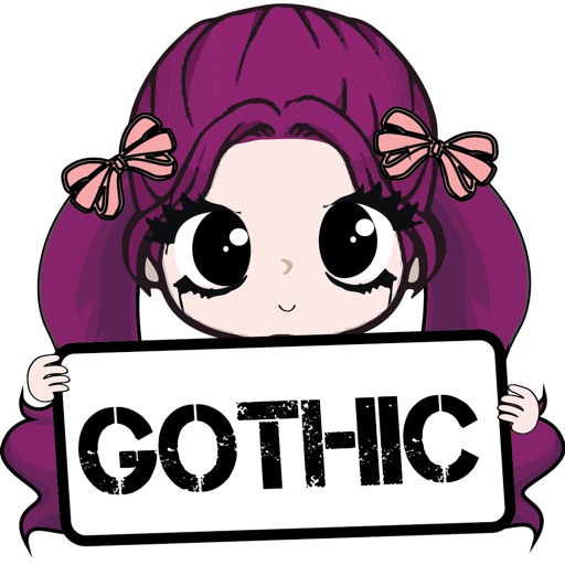 Gothic Girl-Goth Chibi icon