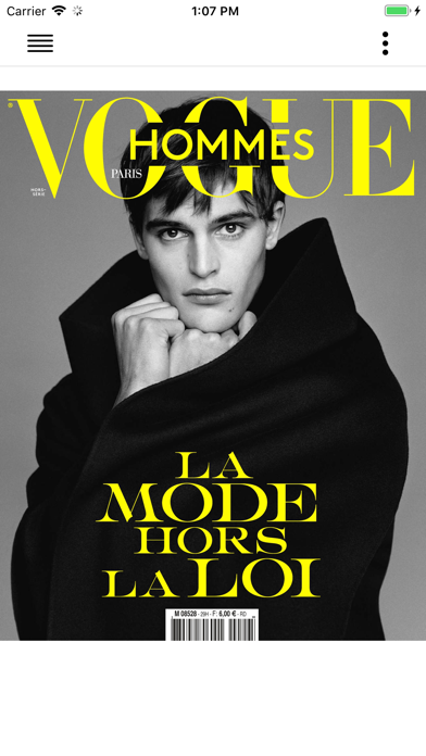 Vogue Hommes screenshot1
