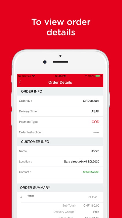 Swiss Food Delivery – Delivery screenshot-4