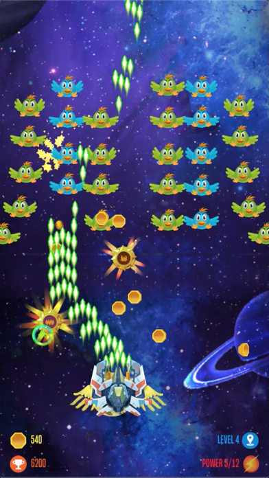 chicken shooter attack space screenshot 2