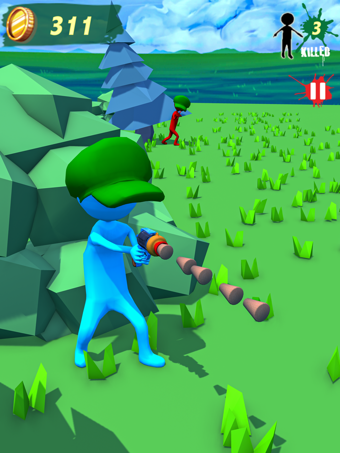 水与彩弹射击战