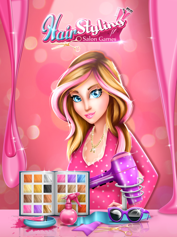 发廊游戏用于头发造型