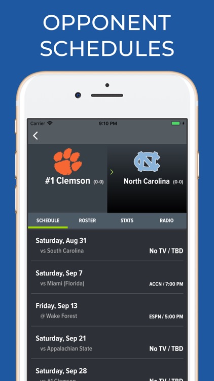 Clemson Football Schedules screenshot-6