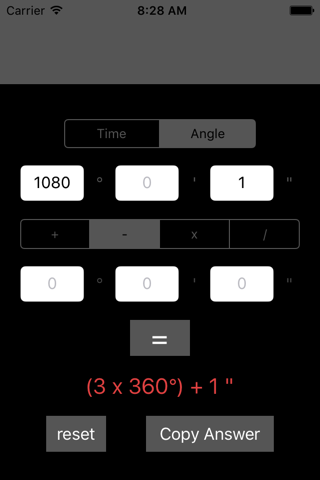 calculator for time & angle screenshot 3