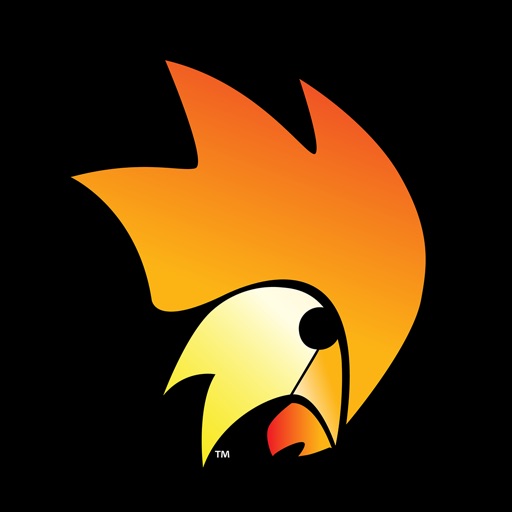 Golden Flame Hot Wings Icon