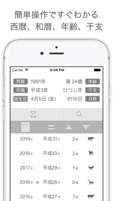 西暦と和暦と年齢計算 Catchapp Iphoneアプリ Ipadアプリ検索