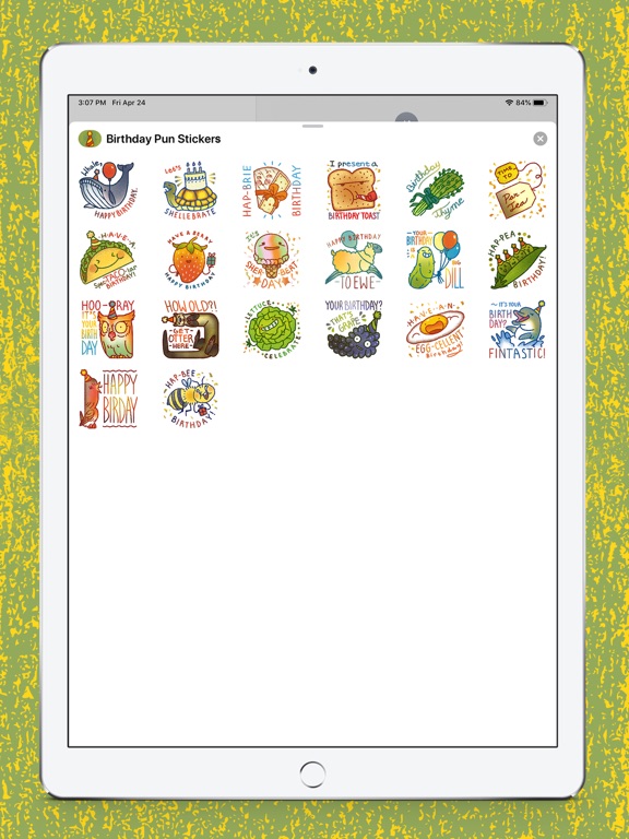 Screenshot #6 pour Birthday Pun Stickers