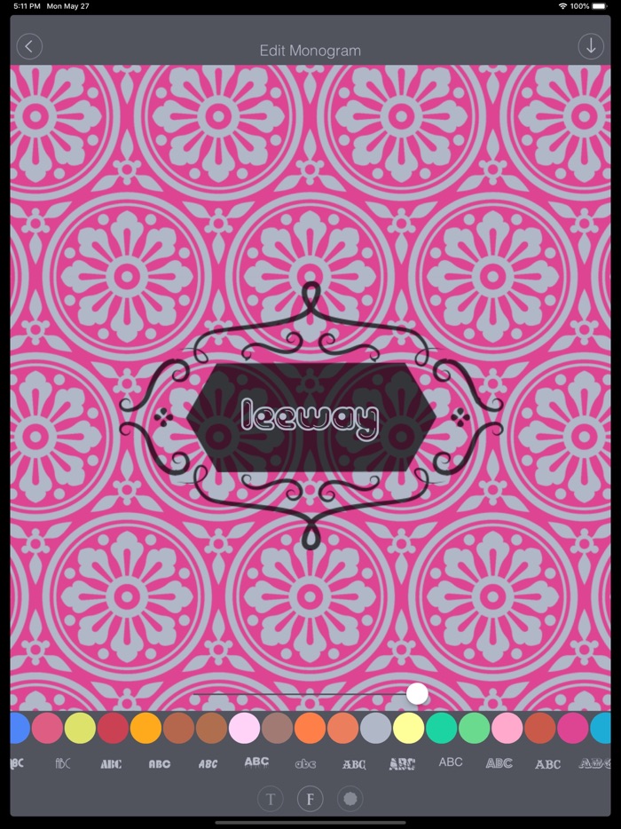 Monogram Background Maker