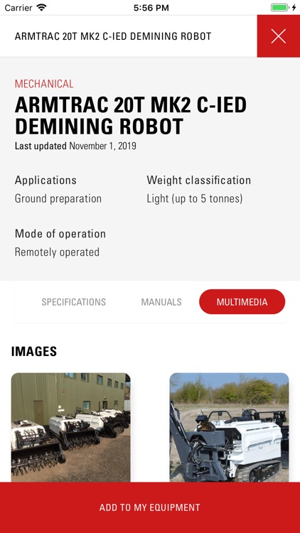 Demining Equipment Catalogue
