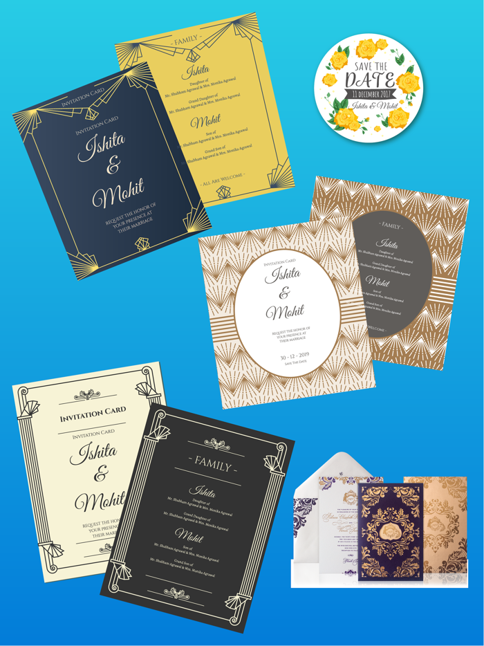 Wedding Card Maker RSVP 2020