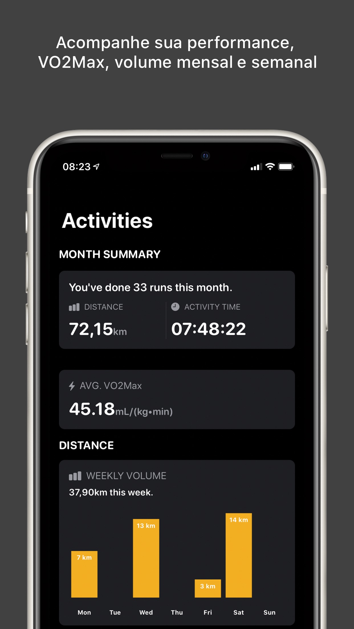Screenshot do app RunIn - Treino Intervalado