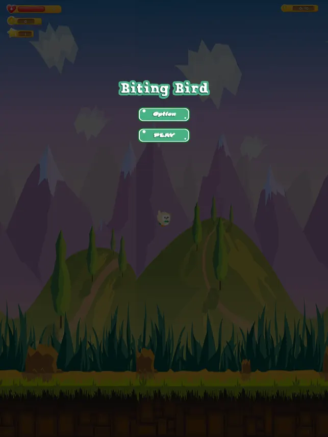 Biting Bird, game for IOS