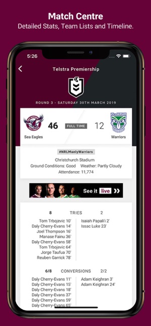 Manly Warringah Sea Eagles(圖2)-速報App