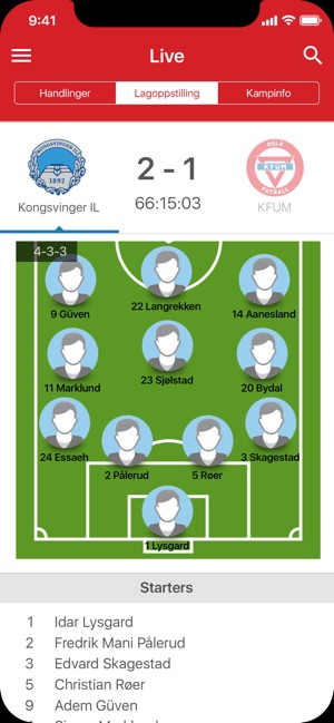 Kongsvinger IL Toppfotball(圖4)-速報App