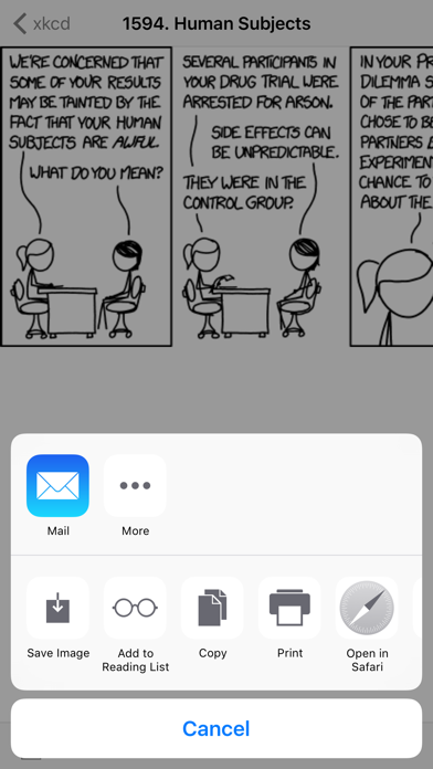 How to cancel & delete xkcd from iphone & ipad 4