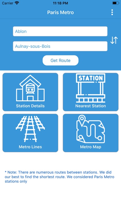 Paris Metro - Route Planner