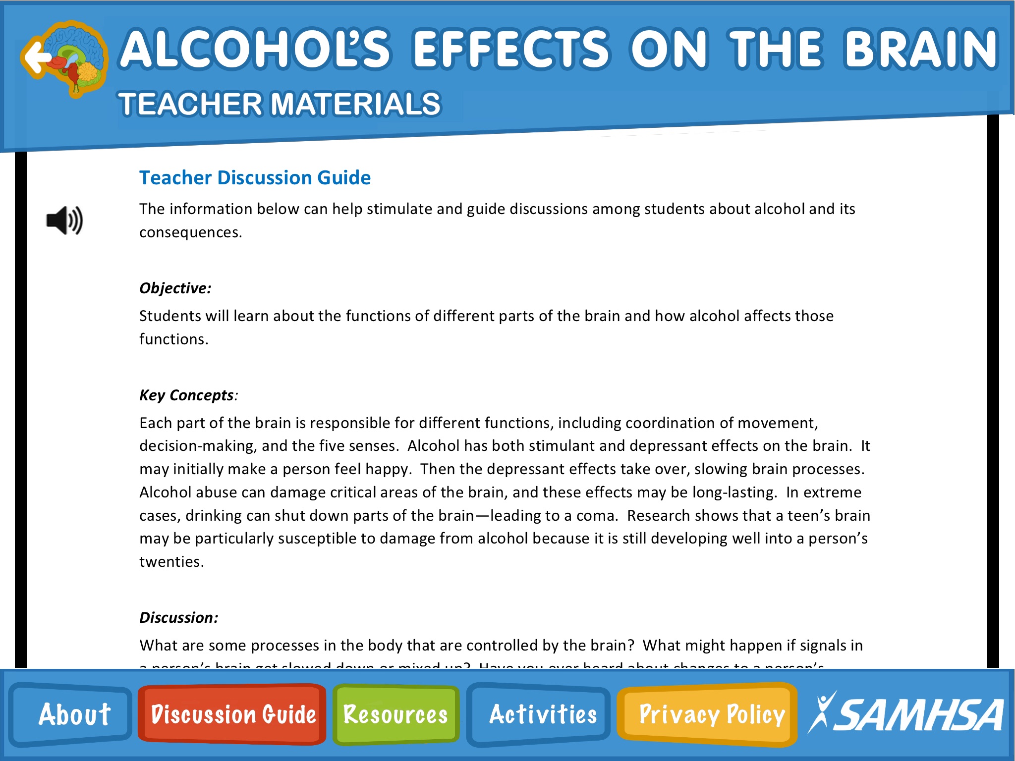 Alcohol's Effects on the Brain screenshot 4