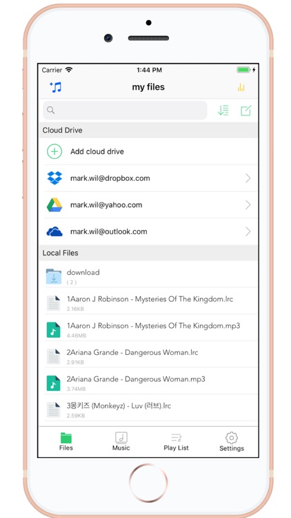 file manager & music player