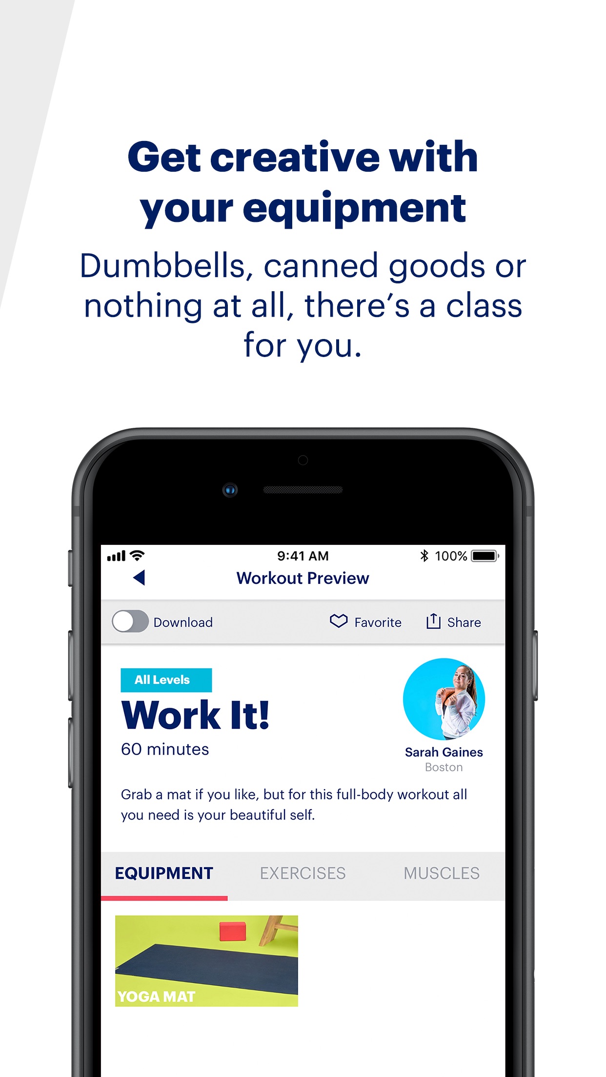 Screenshot do app ASICS Studio: At Home Workouts