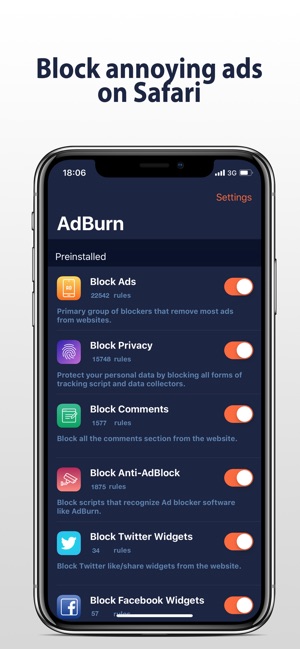 AdBurn - Adblock block ads