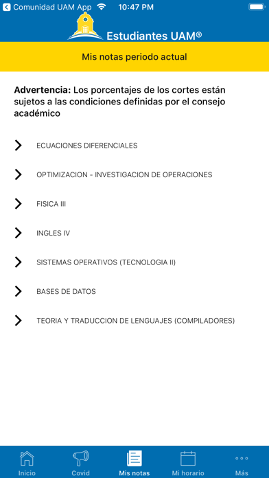 Estudiantes UAM App screenshot 4