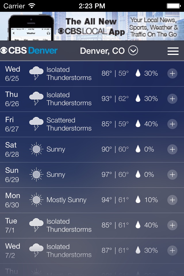 CBS Denver Weather screenshot 3