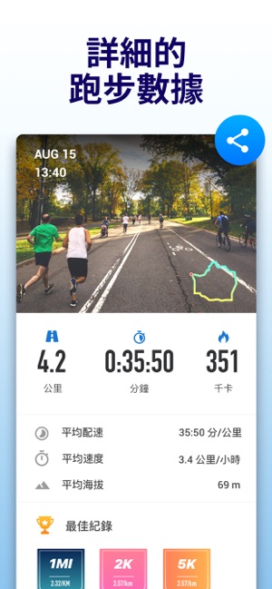 Leap：我的路跑地圖，跑步應用程式(圖6)-速報App