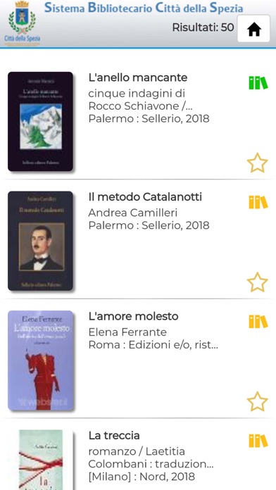 Biblio Spezia screenshot 2