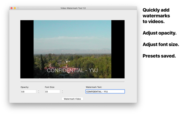 Video Watermark Tool