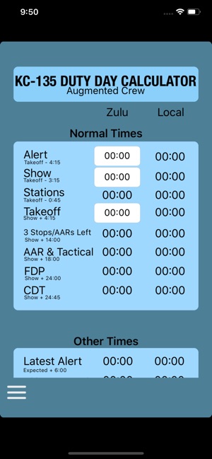 KC-135 Duty Day Calc(圖2)-速報App