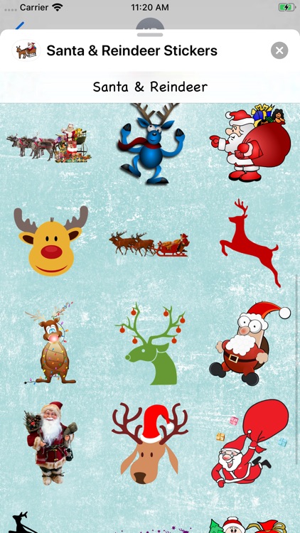 Santa & Reindeer Sticker Pack