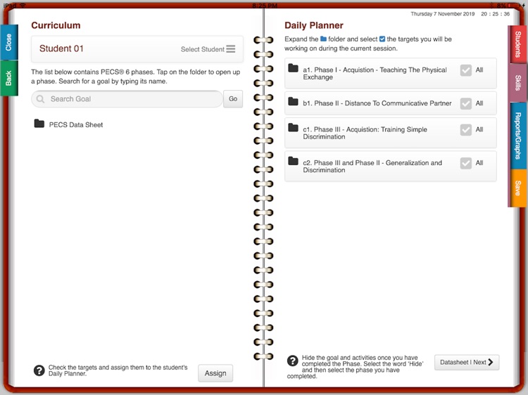 PECS Data Sheet Online