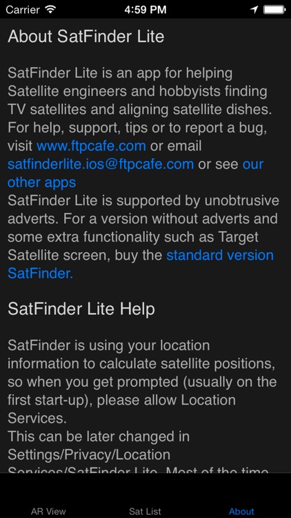 SatFinder Lite