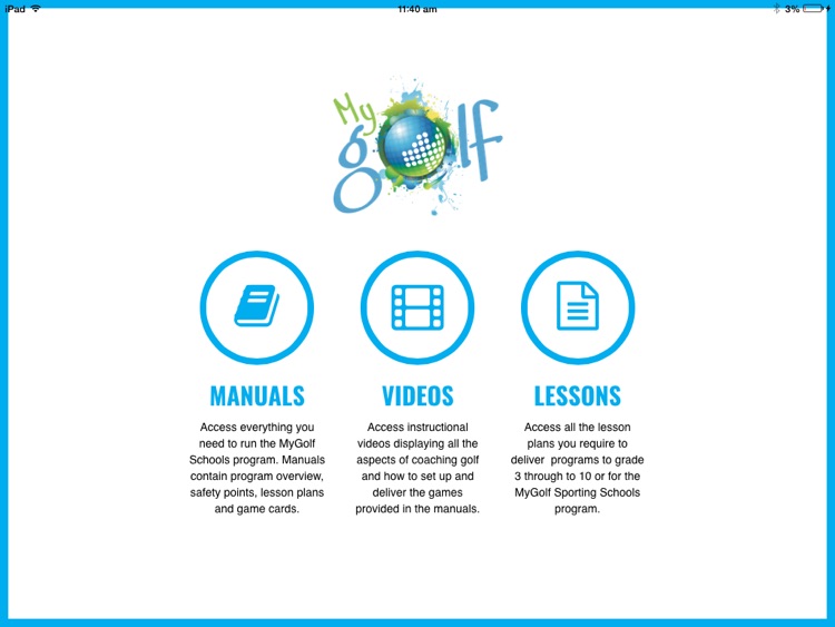 MyGolf Schools Resource