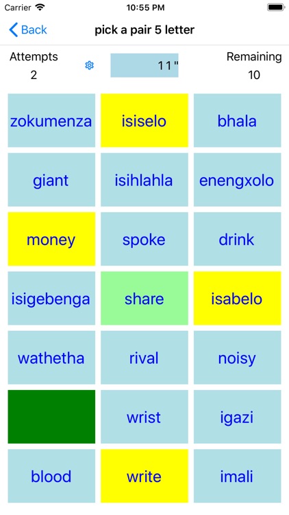 PickAPair Xhosa - English