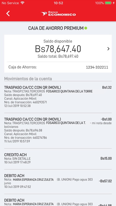 Banco Económico screenshot 4